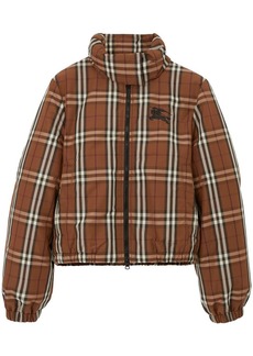 Burberry check puffer jacket