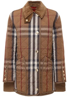 Burberry Check Quilted Jacket