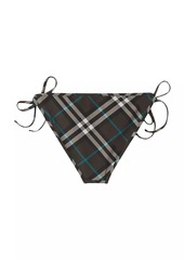 Burberry Check Side-Tie Bikini Bottom
