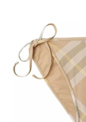 Burberry Check Side-Tie Bikini Bottoms