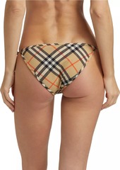 Burberry Check String Bikini Bottom