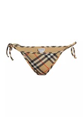 Burberry Check String Bikini Bottom