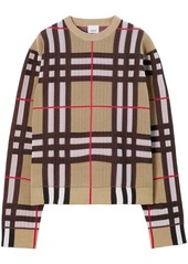 Burberry check technical jumper