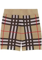 Burberry check technical shorts