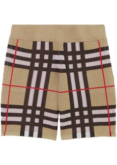 Burberry check technical shorts