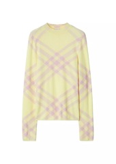 Burberry Check Wool-Blend Sweater