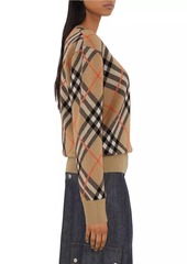 Burberry Check Wool-Blend Sweater