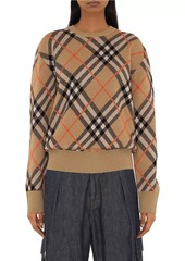 Burberry Check Wool-Blend Sweater