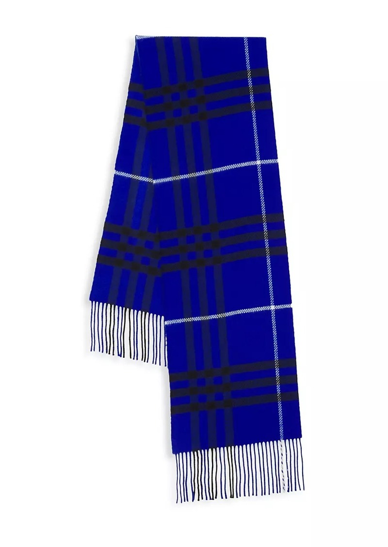 Burberry Check Wool-Cashmere Scarf