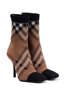 Burberry Checked ankle boots