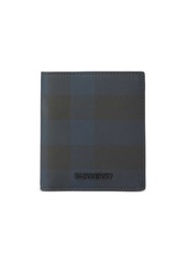 Burberry checked bi-fold leather wallet