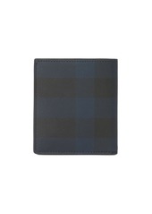 Burberry checked bi-fold leather wallet