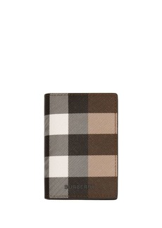 Burberry checked folding card case