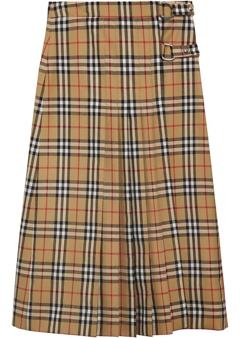 Burberry checked midi skirt | Skirts