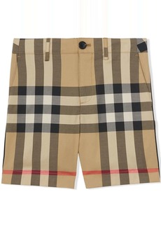 Burberry checked stretch-cotton shorts