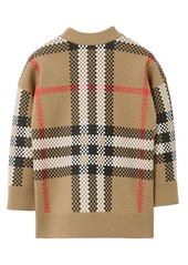 Burberry checked V-neck cardigan