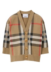 Burberry checked V-neck cardigan