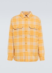 Burberry Checked wool and cotton overshirt