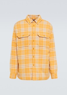 Burberry Checked wool and cotton overshirt