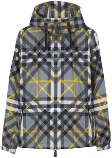 Burberry checked zip hoodie jacket