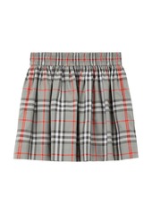 Burberry checkered pleated elasticated skirt