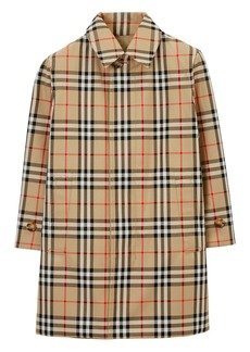 Burberry checkered reversible single-breasted coat