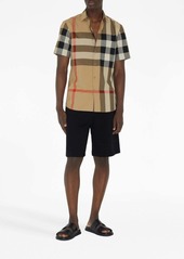 Burberry checkered short-sleeved shirt