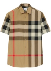 Burberry checkered short-sleeved shirt