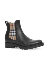 Burberry Chelsea check-panel boots