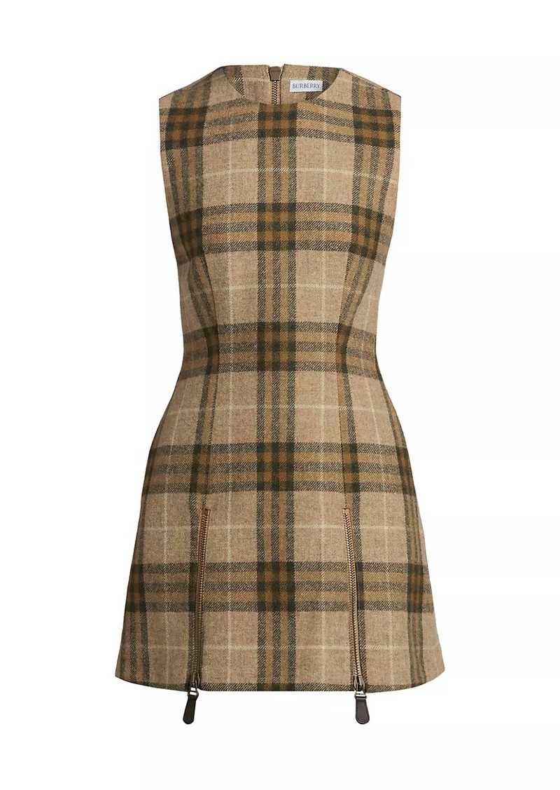 Burberry Cie Check Zip Minidress