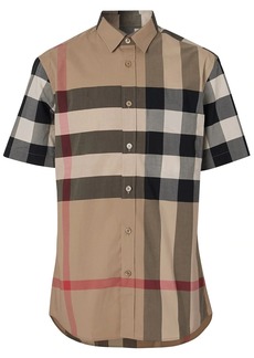 Burberry classic check short sleeved shirt