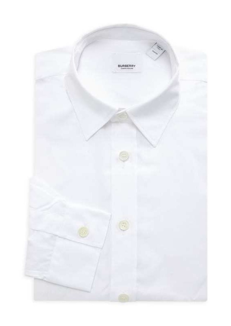 Burberry Classic Fit Solid Dress Shirt