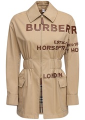 Burberry Cotton Canvas Field Jacket W/ Patches