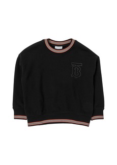 Burberry Cotton Knit Sweater W/ Logo