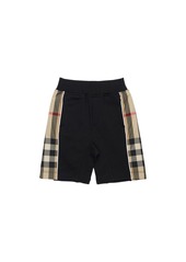 Burberry Cotton Shorts W/ Check Inserts