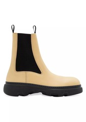 Burberry Creeper Leather Chelsea Boots