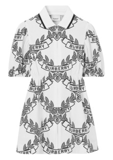 Burberry crest-print cotton dress