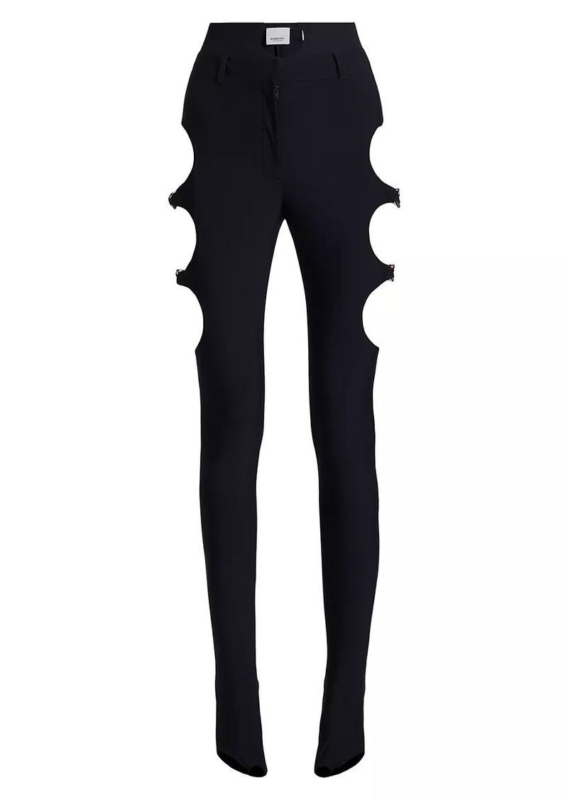 Burberry Cut-Out Skinny Stirrup Pants