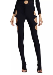 Burberry Cut-Out Skinny Stirrup Pants