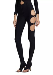 Burberry Cut-Out Skinny Stirrup Pants