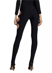 Burberry Cut-Out Skinny Stirrup Pants