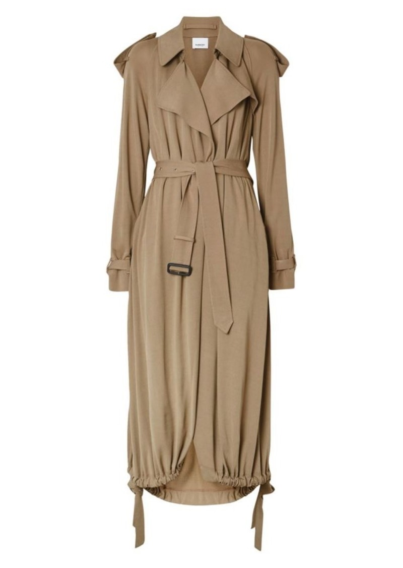 Burberry Cyla Jersey Trench Drawstring Hem Coat | Outerwear