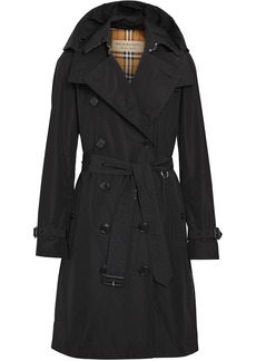 Burberry Kensington hooded trench coat