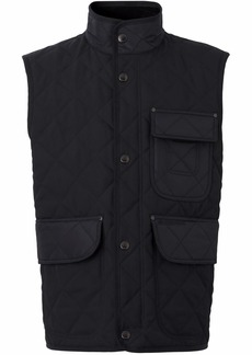 Burberry diamond-quilted Vintage Check lined gilet