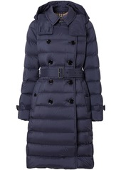 Burberry double breasted padded coat