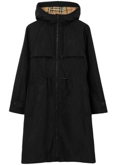 Burberry EKD embroidered hooded coat