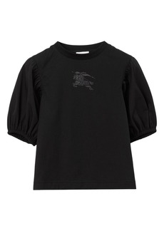 Burberry EKD puff-sleeves cotton T-shirt