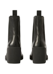 Burberry elasticated-panel leather boots