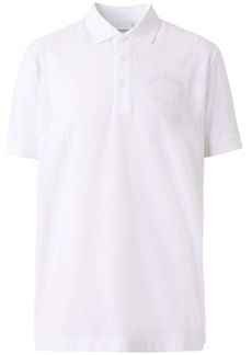 Burberry embroidered-crest polo shirt