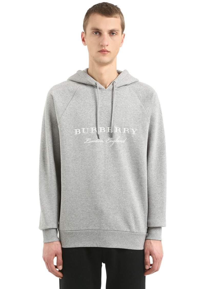 burberry embroidered logo hoodie